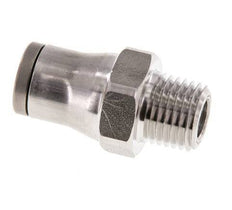 10mm x 1/4'' NPT Push-in Fitting with Male Threads Stainless Steel FKM