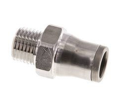 10mm x 1/4'' NPT Push-in Fitting with Male Threads Stainless Steel FKM