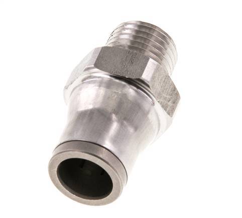 10mm x 1/4'' NPT Push-in Fitting with Male Threads Stainless Steel FKM