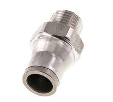 10mm x 1/4'' NPT Push-in Fitting with Male Threads Stainless Steel FKM