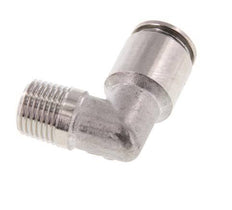 6mm x R1/8'' 90deg Elbow Push-in Fitting with Male Threads Stainless Steel FKM