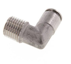 6mm x R1/4'' 90deg Elbow Push-in Fitting with Male Threads Stainless Steel FKM
