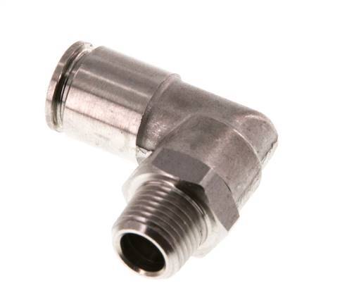 Racor de 6mm x R1/8'' 90deg con rosca macho Latón FKM Giratorio