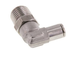 Racor de 4mm x R1/4'' 90deg con rosca macho Latón FKM Giratorio