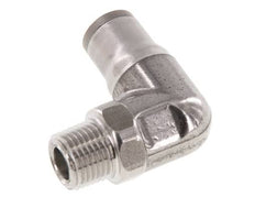 Racor de 6mm x 1/8'' NPT 90deg con rosca macho Acero inoxidable FKM Giratorio