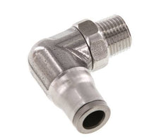 Racor de 6mm x 1/8'' NPT 90deg con rosca macho Acero inoxidable FKM Giratorio