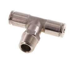 Racor en T de 4mm x R1/8'' con rosca macho Latón/PA 66 NBR Giratorio