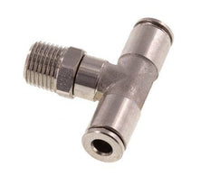 Racor en T de 4mm x R1/8'' con rosca macho Latón/PA 66 NBR Giratorio