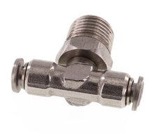 Racor en T de 4mm x R1/4'' con rosca macho Latón/PA 66 NBR Giratorio