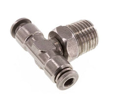 Racor en T de 4mm x R1/4'' con rosca macho Latón/PA 66 NBR Giratorio