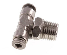 Racor en T de 4mm x R1/4'' con rosca macho Latón/PA 66 NBR Giratorio