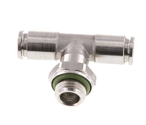 Racor en T de 4mm x G1/8'' con rosca macho Acero inoxidable FKM FDA Giratorio