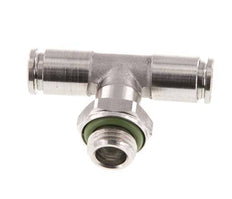 Racor en T de 4mm x G1/8'' con rosca macho Acero inoxidable FKM FDA Giratorio