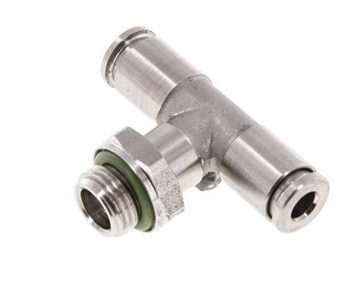 Racor en T de 4mm x G1/8'' con rosca macho Acero inoxidable FKM FDA Giratorio