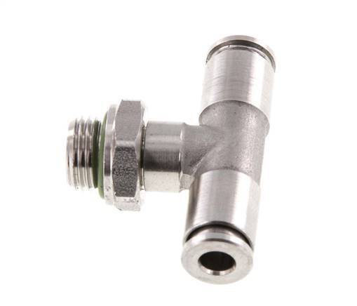 Racor en T de 4mm x G1/8'' con rosca macho Acero inoxidable FKM FDA Giratorio