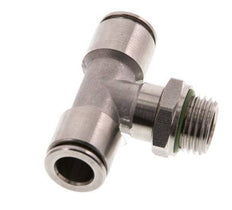 Racor en T de 8mm x G1/4'' con rosca macho Acero inoxidable FKM FDA Giratorio