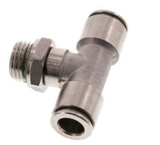 Racor en T de 8mm x G1/4'' con rosca macho Acero inoxidable FKM FDA Giratorio