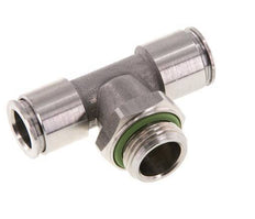 Racor en T de 10mm x G3/8'' con rosca macho Acero inoxidable FKM FDA Giratorio