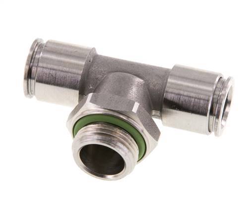 Racor en T de 10mm x G3/8'' con rosca macho Acero inoxidable FKM FDA Giratorio