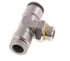 Racor en T de 12mm x G3/8'' con rosca macho Acero inoxidable FKM FDA Giratorio