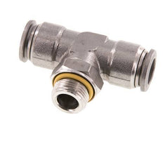 Racor en T de 12mm x G3/8'' con rosca macho Acero inoxidable FKM FDA Giratorio