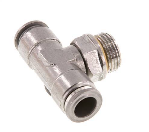 Racor en T de 12mm x G1/2'' con rosca macho Acero inoxidable FKM FDA Giratorio