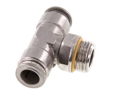 Racor en T de 12mm x G1/2'' con rosca macho Acero inoxidable FKM FDA Giratorio