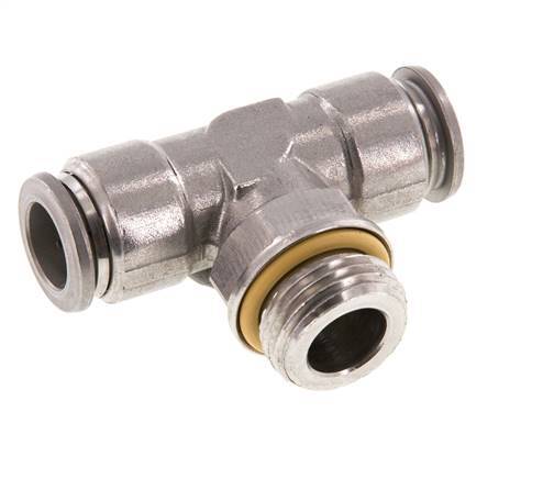 Racor en T de 12mm x G1/2'' con rosca macho Acero inoxidable FKM FDA Giratorio