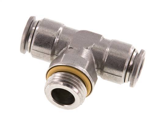 Racor en T de 12mm x G1/2'' con rosca macho Acero inoxidable FKM FDA Giratorio