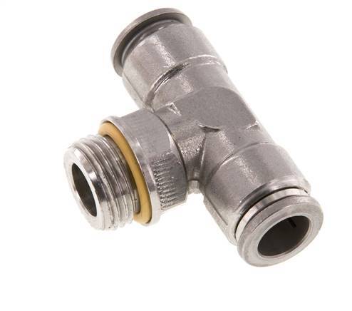 Racor en T de 12mm x G1/2'' con rosca macho Acero inoxidable FKM FDA Giratorio