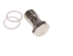 Perno Banjo de 1 vías de acero inoxidable con rosca macho G1/2'' PTFE L42mm