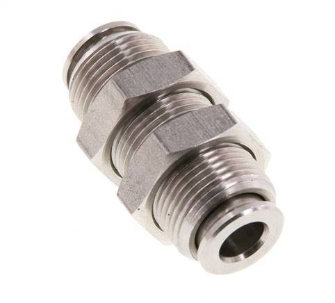 Racor rápido de 6 mm Pasamuros de acero inoxidable FKM