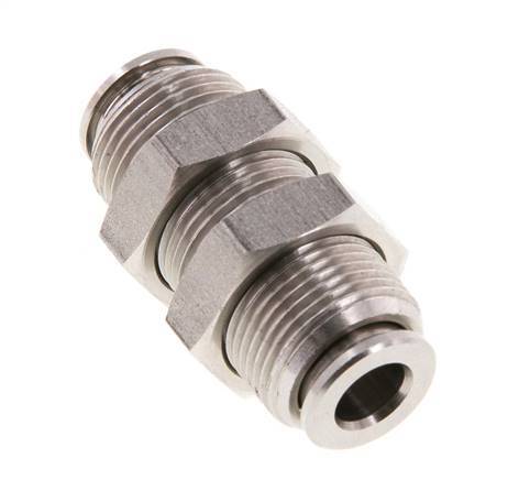 Racor rápido de 6 mm Pasamuros de acero inoxidable FKM