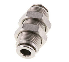 Racor rápido de 6 mm Pasamuros de acero inoxidable FKM