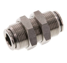 8mm Push-in Fitting Stainless Steel FKM Bulkhead