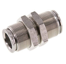 Racor rápido de 12 mm Pasamuros de acero inoxidable FKM