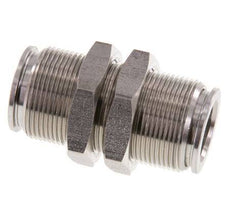 Racor rápido de 12 mm Pasamuros de acero inoxidable FKM