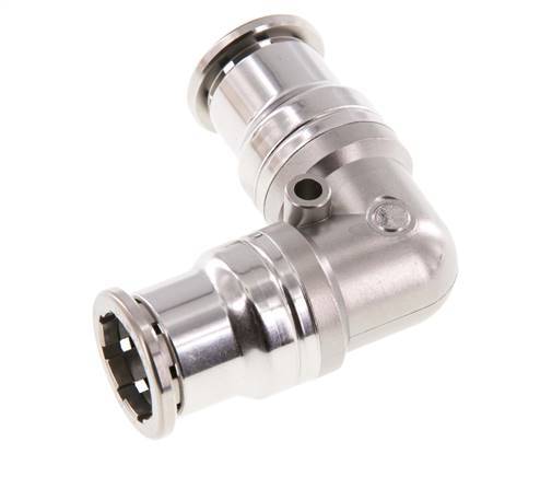 16mm 90deg Elbow Push-in Fitting Stainless Steel FKM