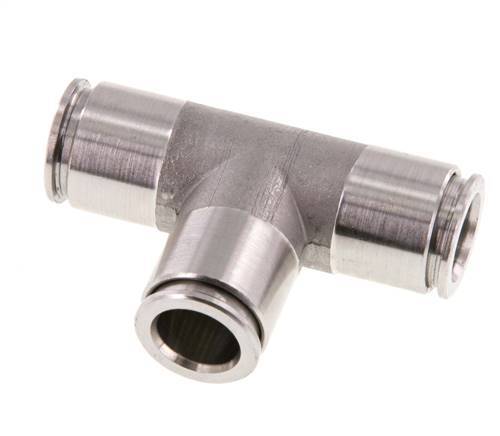10mm Tee Push-in Fitting Stainless Steel FKM
