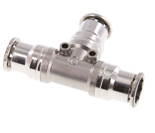 16mm Tee Push-in Fitting Stainless Steel FKM