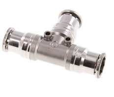 16mm Tee Push-in Fitting Stainless Steel FKM
