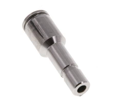 Racor de 4mm x 6mm con enchufe de acero inoxidable FKM