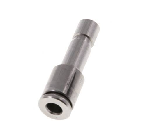 Racor de 4mm x 6mm con enchufe de acero inoxidable FKM