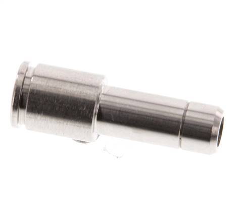 Racor de 6mm x 8mm con enchufe de acero inoxidable FKM