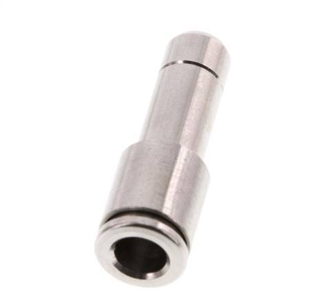 Racor de 6mm x 8mm con enchufe de acero inoxidable FKM