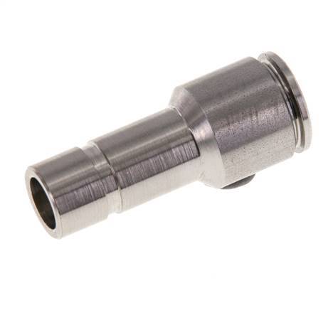 Racor de 8mm x 10mm con enchufe de acero inoxidable FKM