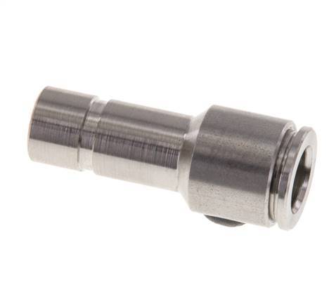 Racor de 8mm x 10mm con enchufe de acero inoxidable FKM