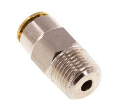 4mm x R1/8'' Push-in Fitting with Male Threads Brass NBRHigh Pressure [2 Pieces]