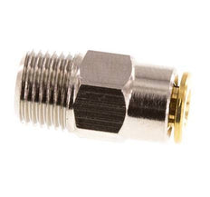 4mm x R1/8'' Push-in Fitting with Male Threads Brass NBRHigh Pressure [2 Pieces]