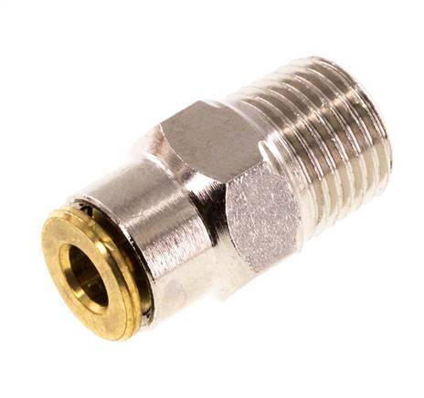 Racor rápido de 4mm x M 10 x 1 (cónico) con rosca macho de latón NBRAlta presión [2 piezas]